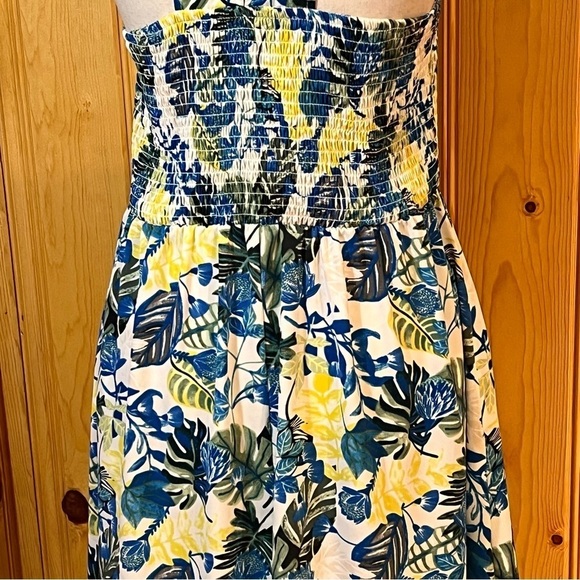 NWT Melloday Smocked Ruffle Cap Sleeve Maxi Dress Sz-S - Picture 7 of 13